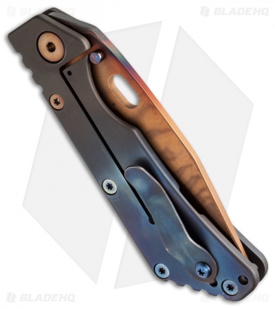 Duane Dwyer Custom DDC SMF Bowie Knife Blue Ti USA Flag (HIPTiNite SM-100)