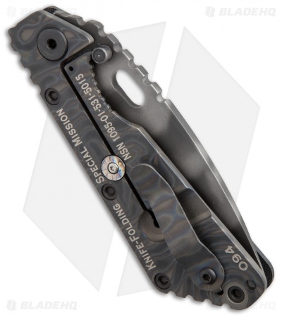 Strider SMF Special Mission Folding Knife Black G-10 (3.9" Tiger Stripe) #94