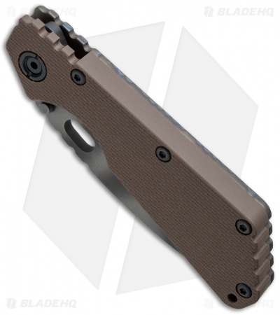 Strider SMF Knife Coyote Brown G-10/Flame Ti (3.9" Tiger Stripe)