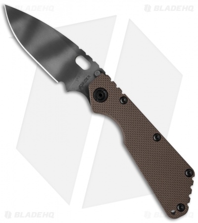 Strider SMF Knife Coyote Brown G-10/Flame Ti (3.9" Tiger Stripe)