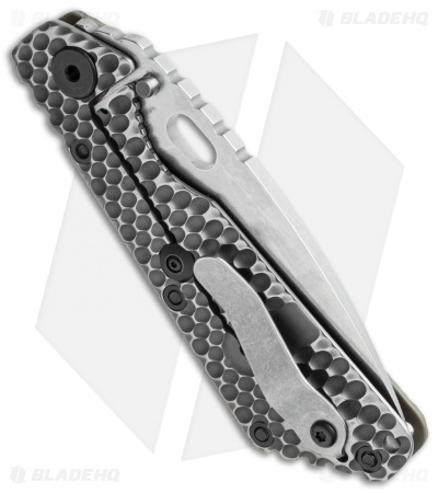 Strider Knives SMF Knife Green G-10 GG Gunner Grip (3.9" Stonewash)