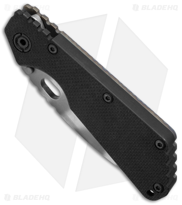 Strider SMF Frame Lock Knife Black G-10/Flame Ti (3.9" Tiger Stripe)
