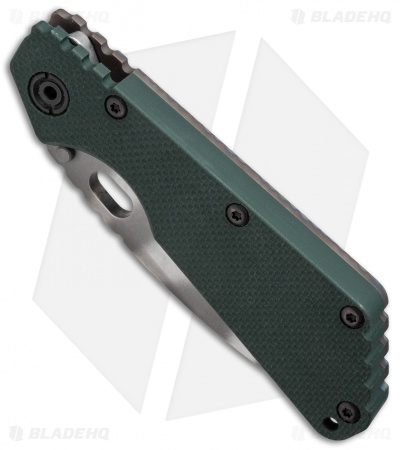 Strider SMF Frame Lock Knife Green G-10/Flame Ti (3.9" Tiger Stripe)