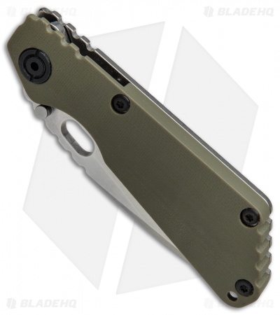 Strider SnG CC Frame Lock Knife OD Green G-10 (3.5" CTS-40CP Stonewash)