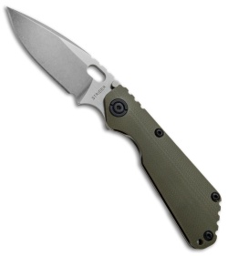 Strider SnG CC Frame Lock Knife OD Green G-10 (3.5" CTS-40CP Stonewash)