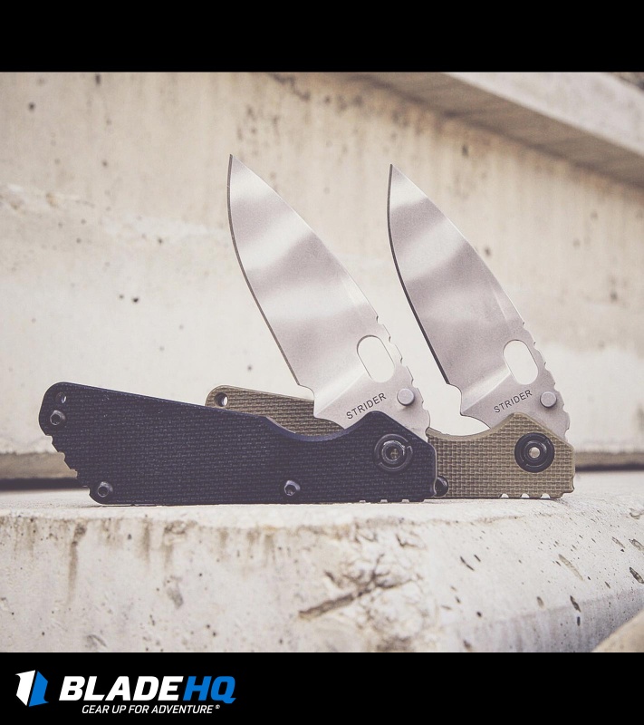 Strider SNG Frame Lock Knife Black G-10 (3.5