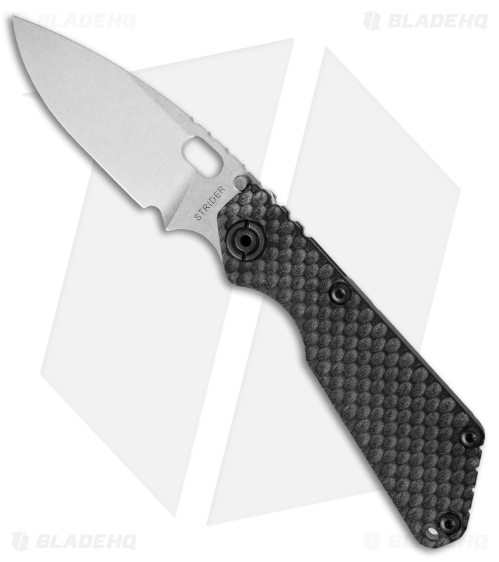 Strider SnG GG Gunner Grip Frame Lock Knife Black G-10 (3.5" Stonewash)
