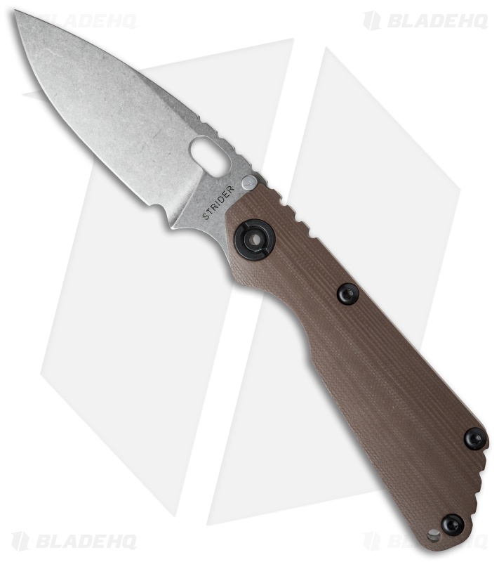 Strider SnG CC Frame Lock Knife Coyote G-10 (3.5" Stonewash)