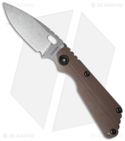 Strider SnG CC Frame Lock Knife Coyote G-10 (3.5" Stonewash)