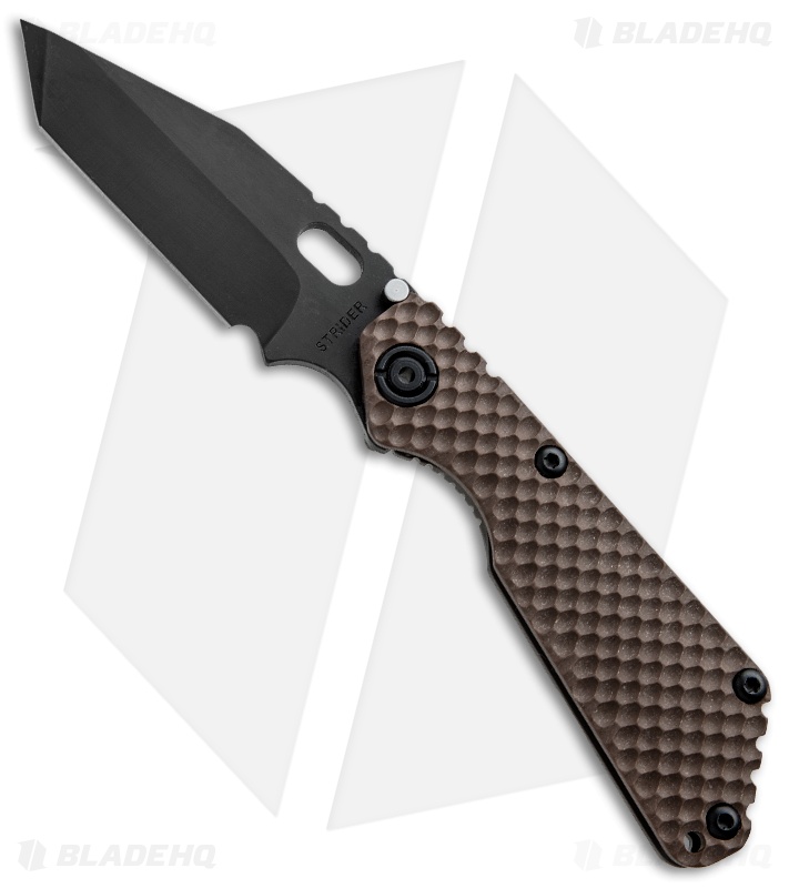 Strider Knives SnG Tanto 3/4 Coyote GG Gunner Grip Knife (3.5" Black)