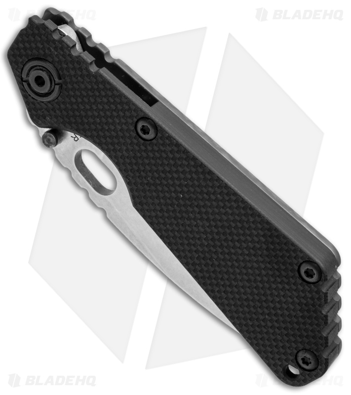 Strider SnG Frame Lock Knife Black G-10/Heat Stripe Ti (3.5" Stonewash)