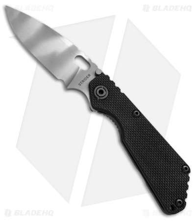 Strider SNG Frame Lock Knife Black G-10 (3.5" CTS40CP Tiger Stripe)