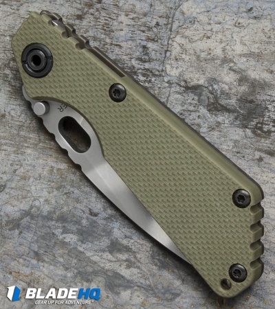 Strider SNG Frame Lock Knife OD Green G-10 (3.5" CTS40CP Tiger Stripe)