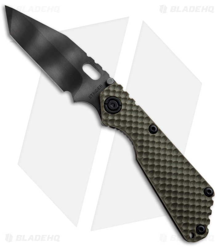 Strider Knives SnG Tanto 3/4 OD Green GG Gunner Grip Knife (3.5" Tiger Stripe)