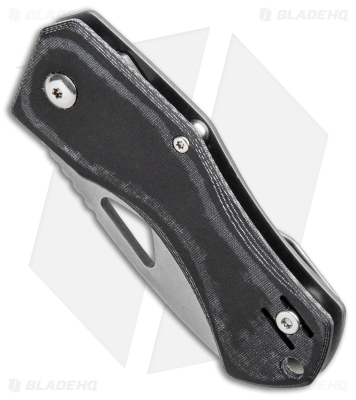 Summit Knife Co. Half Dome Frame Lock Knife Black Micarta (2.4" Stonewash)