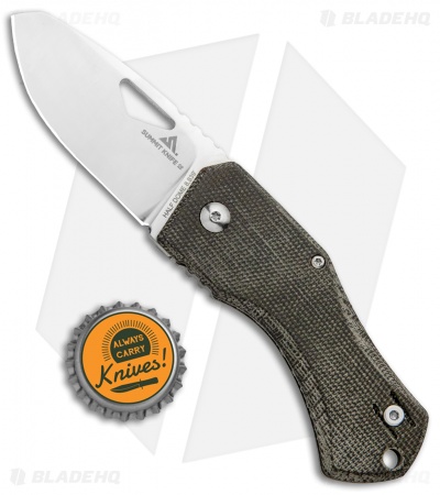 Summit Knife Co. Half Dome Frame Lock Knife Green Micarta (2.4" Satin)