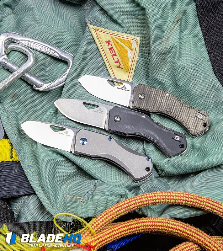 Summit Knife Co. Half Dome Frame Lock Knife Black Micarta (2.4" Stonewash)