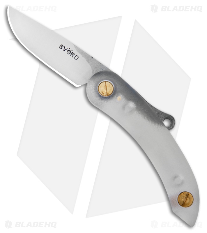 Svord Mini Peasant Knife Friction Folder Crystal Clear (2.5" Satin)