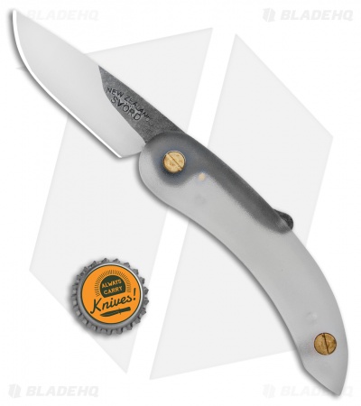 Svord Peasant Knife Friction Folder Crystal Clear (3.25" Satin)