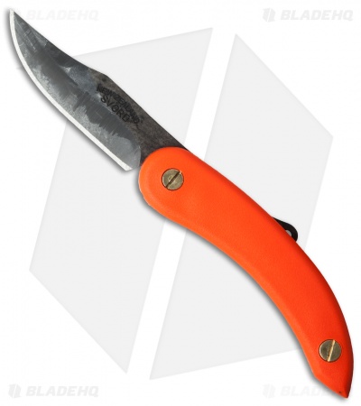 Svord Heavy Peasant Clip Point Friction Folder Orange (3.5" Two-Tone)