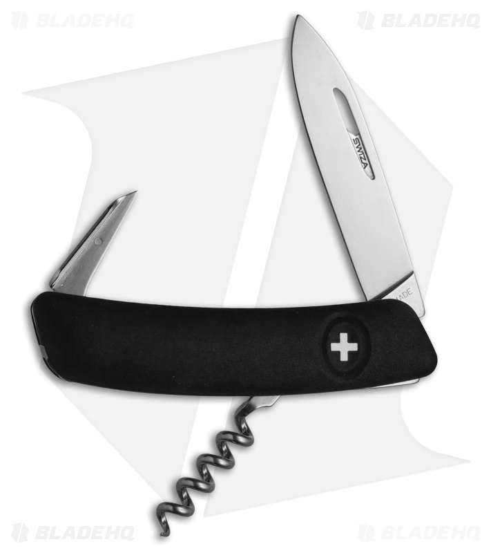 Swiza D01 Swiss Pocket Knife Black (3" Satin)