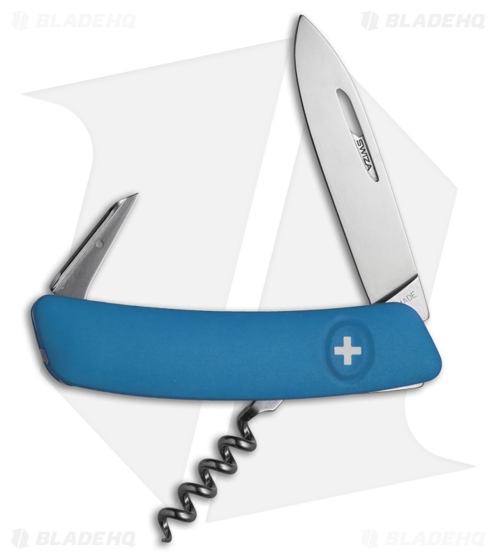 Swiza D01 Swiss Pocket Knife Blue (3" Satin)