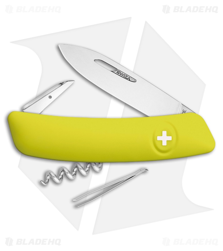 Swiza D01 Swiss Pocket Knife Yellow (3" Satin)