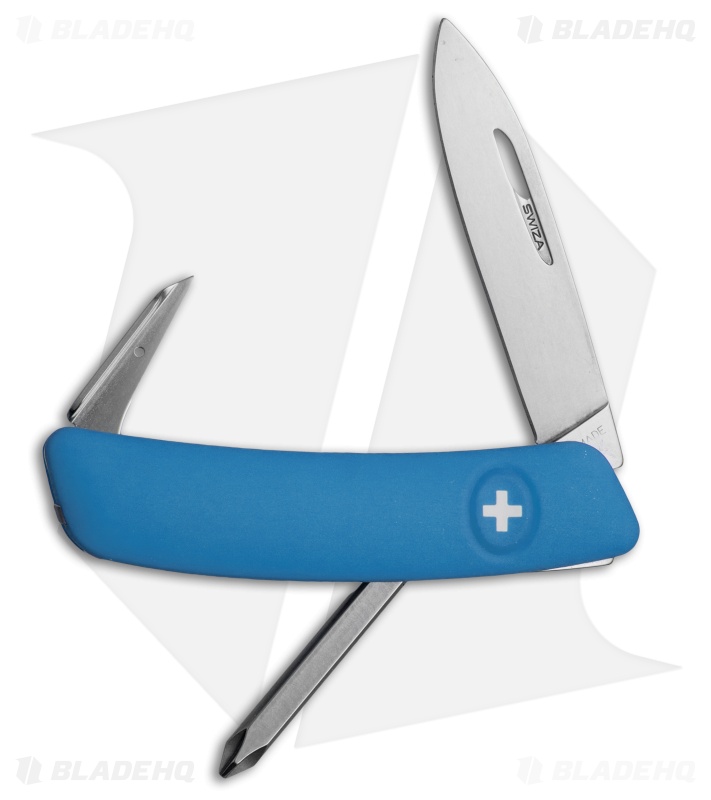Swiza D02 Swiss Pocket Knife Blue (3" Satin)