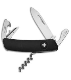 Swiza D03 Swiss Pocket Knife Black (3" Satin) 