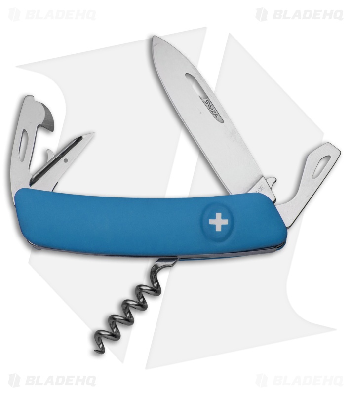 Swiza D03 Swiss Pocket Knife Blue (3" Satin)