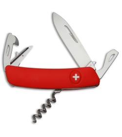 Swiza D03 Swiss Pocket Knife Red (3" Satin) 