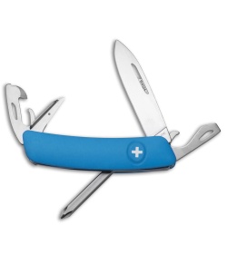 Swiza D04 Swiss Pocket Knife Blue (3" Satin) 