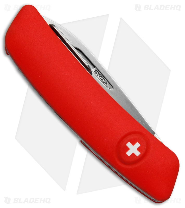 Swiza D04 Swiss Pocket Knife Red (3" Satin) 