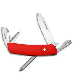 Swiza D04 Swiss Pocket Knife Red (3" Satin) 