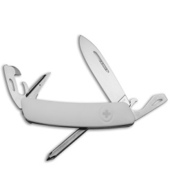 Swiza D04 Swiss Pocket Knife White (3" Satin) 