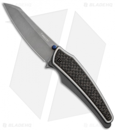 G&G Hawk Custom Tangent Flipper LSCF Knife (3.25" Damascus) #14