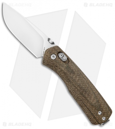 The James Brand The Carter Ambi-Slider Knife OD Green Micarta (2.8" Satin) 
