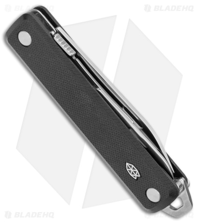 The James Brand The Ellis Lockback Knife & Tool w/Scissors Black (2.75" Sat Ser)