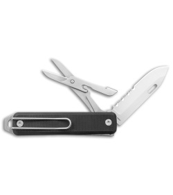 The James Brand The Ellis Lockback Knife & Tool w/Scissors Black (2.75" Sat Ser)