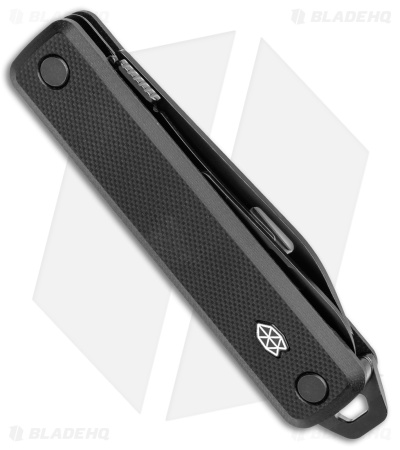 James Brand The Ellis Lockback Knife & Tool w/Scissors Black (2.75" Black Serr)