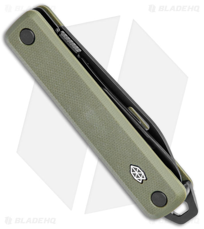 The James Brand The Ellis Lockback Knife & Tool w/Scissors OD Green (2.75" Blk)