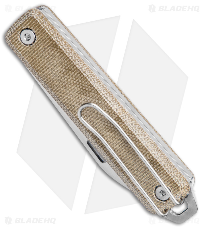 The James Brand The Ellis Lockback Knife & Scissors Green Micarta (2.75" Satin)