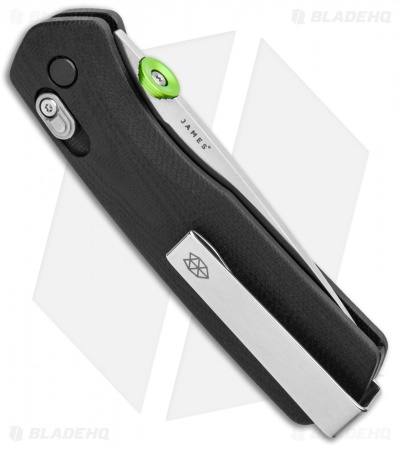 The James Brand The Carter Ambi-Slider Knife Black G-10 (2.8" Satin) 