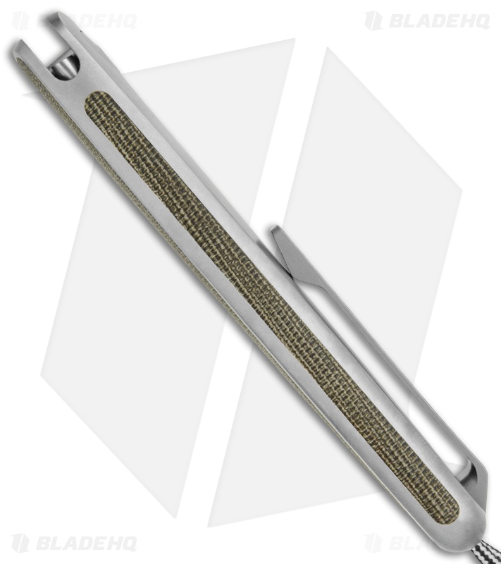 The James Brand The Barnes Limited Frame Lock Knife Ti/Green Micarta (3.5" Sat)