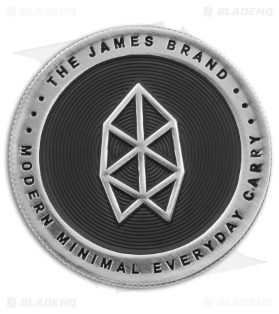 The James Brand Barnes Frame Lock Knife Checkered Black Titanium (3.5"Black PVD)