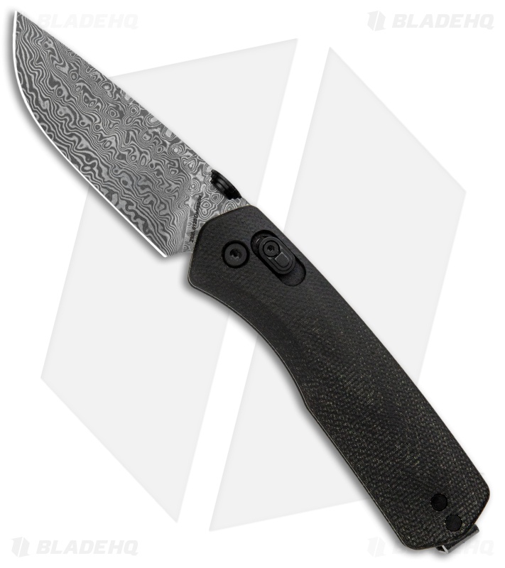 The James Brand The Carter Ambi-Slider Lock Knife Black Micarta (2.8" Damascus) 