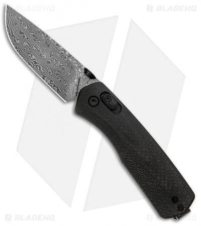 The James Brand The Carter Ambi-Slider Lock Knife Black Micarta (2.8" Damascus) 