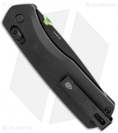 The James Brand The Carter XL Ambi-Slider Knife Black G-10 (3.25" Black) 