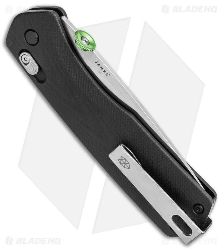 The James Brand The Carter XL Ambi-Slider Knife Black G-10 (3.25" Satin) 