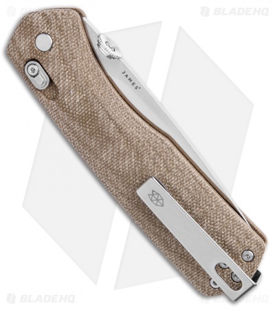 The James Brand The Carter XL Ambi-Slider Knife OD Green Micarta (3.25" Satin) 